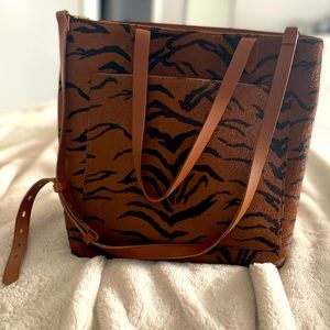 Madewell Medium Transport Tote Calf Hair Edition